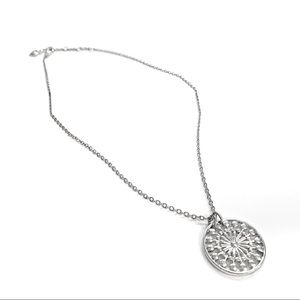 Relic Silver Tone Pendant Necklace